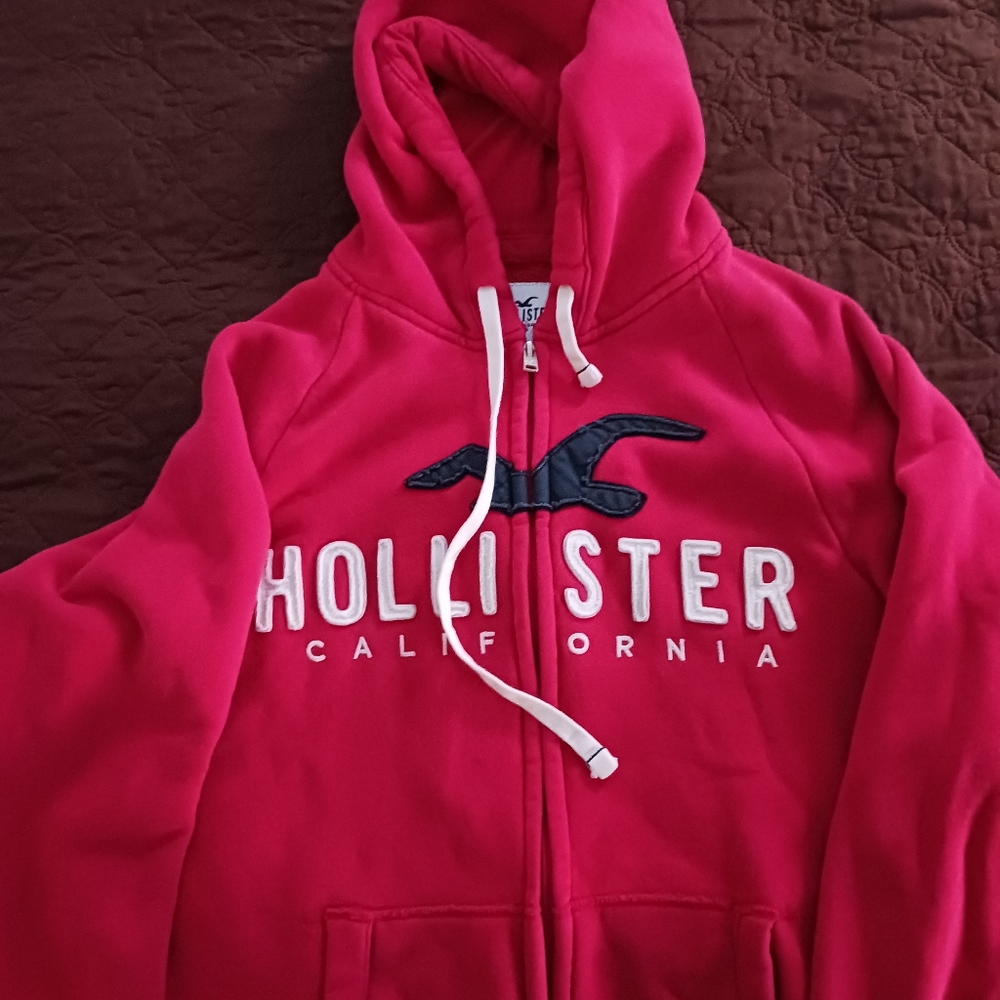 Hollister Mens Sweater Zip-Up